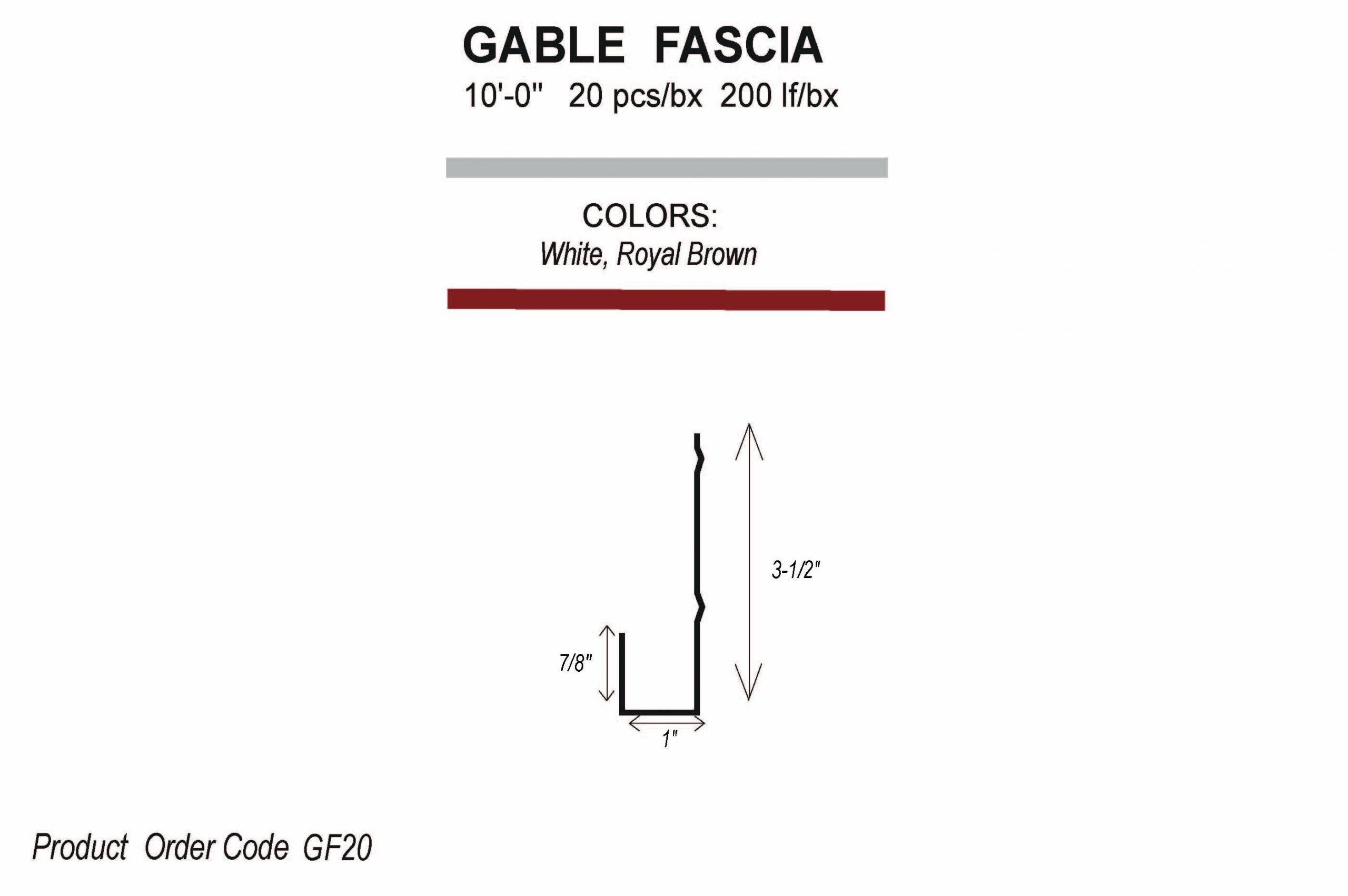 F Channel and Gable Fascia